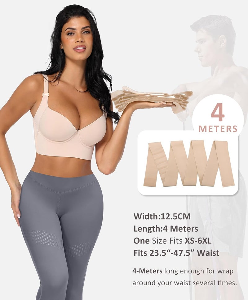 FeelinGirl Waist Trainer for Women Men - Wrap Belt for Stomach Plus Size Tummy - Image 5